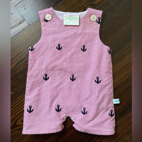 Lolly Wolly Doodle Anchor Romper - Picture 1 of 3
